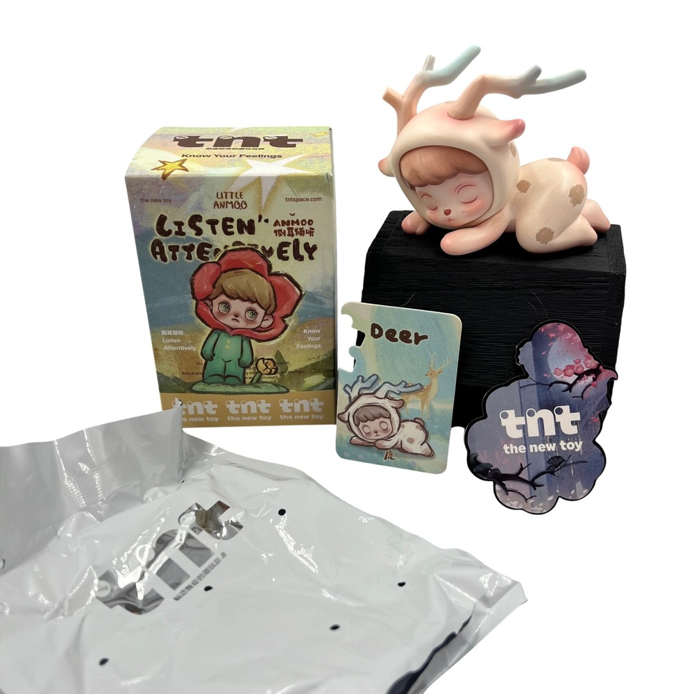 TNT Little Anmoo Listen Attentively Deer Figure Designer Art Toy Blind Box